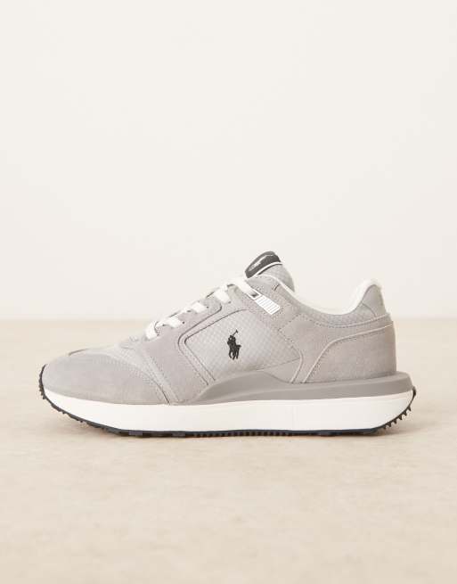 Polo Ralph Lauren - Train '89 V2 - Sneakers in camoscio grigie, 2 di 5