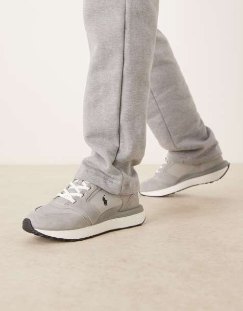 Polo Ralph Lauren – Train '89 V2 – Szare zamszowe buty sportowe - view 1