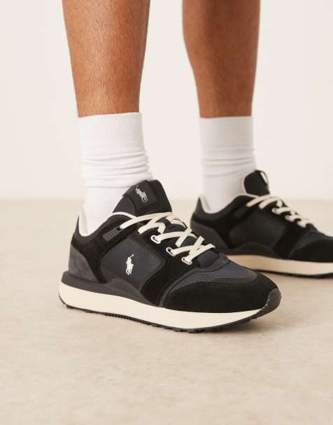 Polo Ralph Lauren Train 89 V2 trainers in black and grey - view 1