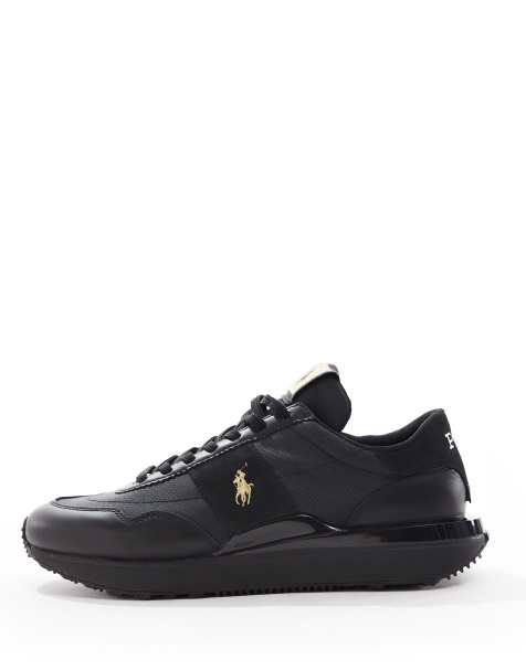 Polo Ralph Lauren Train 89 with gold polo logo in black - view 2