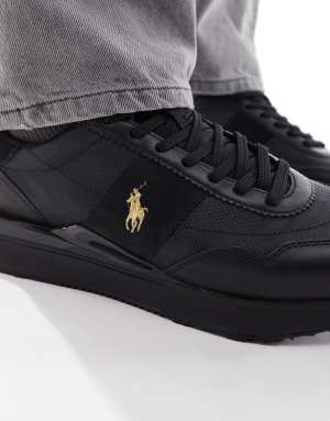 Polo Ralph Lauren Train 89 with gold polo logo in black
