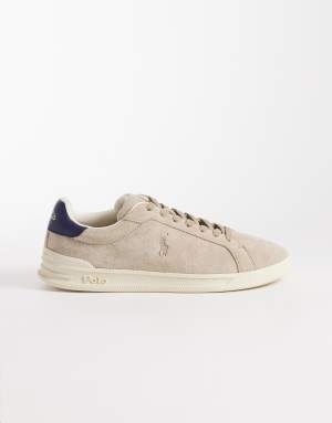 Polo Ralph Lauren trainers in beige and navy