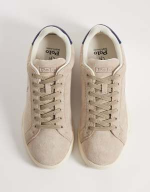 Polo Ralph Lauren trainers in beige and navy