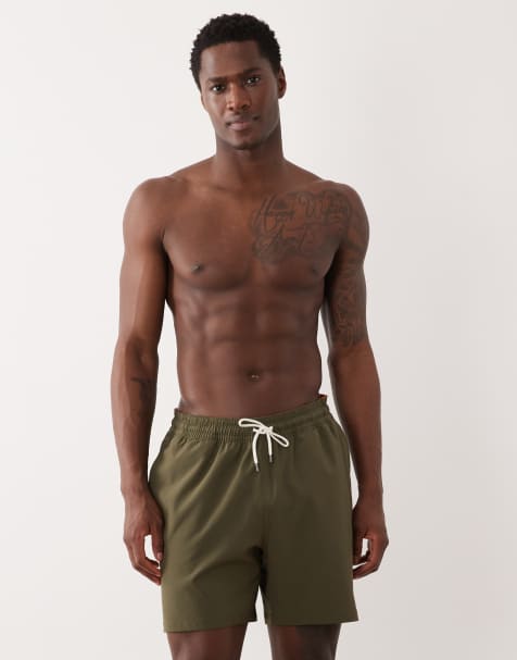 Polo Ralph Lauren – Traveler – Badehose in Laub-Olivgrün - view 1