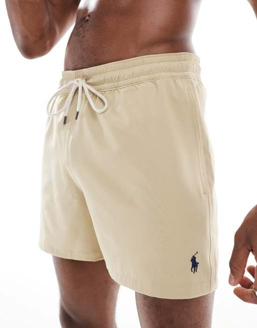 Polo Ralph Lauren Traveler icon logo slim fit mid swim shorts in