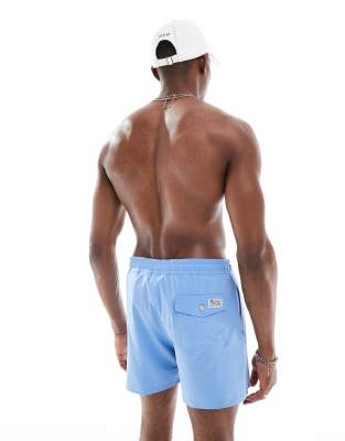 POLO RALPH LAUREN TRAVELER ICON LOGO SLIM FIT MID SWIM SHORTS 