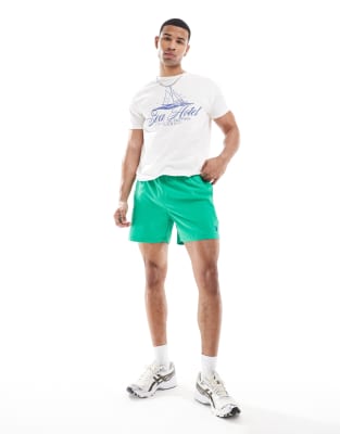 Polo Ralph Lauren Traveler Icon Logo Swim Shorts Classic Fit In Green