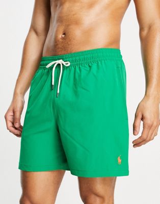 Polo Ralph Lauren traveler icon logo swim shorts in green