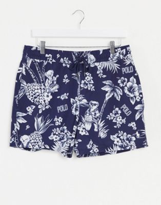 blue ralph lauren swim shorts