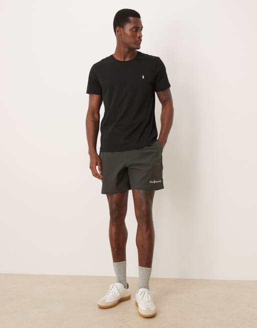 Polo Ralph Lauren Traveler script player logo swim shorts in charcoal, 2 of 5