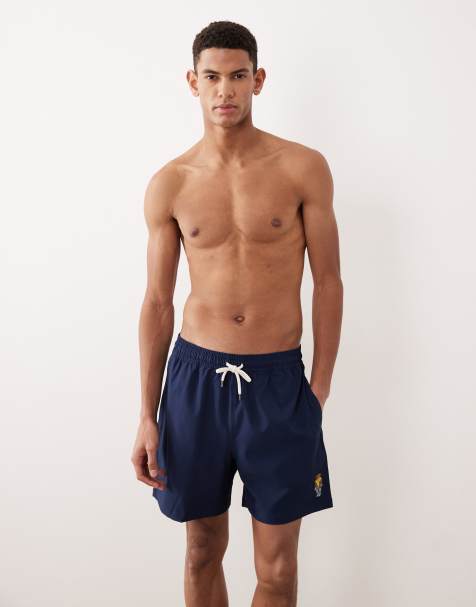 Polo Ralph Lauren - Traveler - Short de bain à logo Bear - Bleu marine - view 1