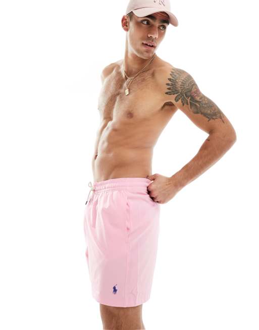 Polo Ralph Lauren - Traveler - Short de bain à logo - Rose