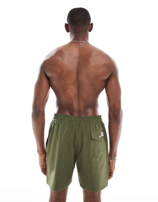 Polo Ralph Lauren - Traveler - Short de bain à logo - Vert olive, 2 de 4