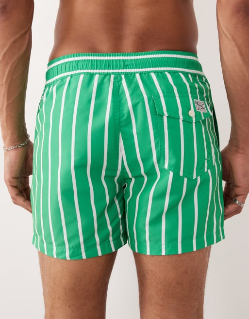 Polo Ralph Lauren - Traveler - Short de bain à rayures - Vert, 4 de 5