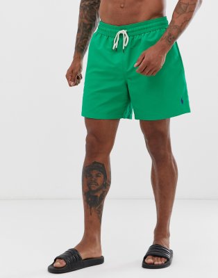 ralph lauren green swim shorts