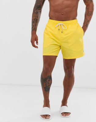 yellow ralph lauren swim shorts