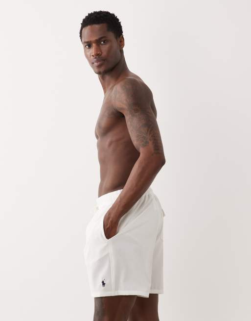 Polo Ralph Lauren Traveler swim trunk in white, 3 of 5