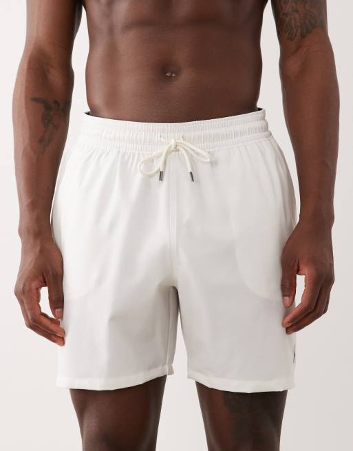 Polo Ralph Lauren Traveler swim trunk in white, 4 of 5