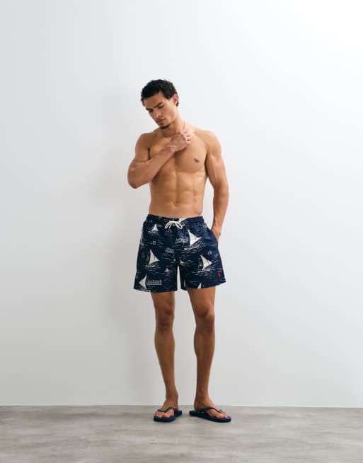 Polo Ralph Lauren – Traveller – Badehose mit Segelboot-Print, 3 von 4