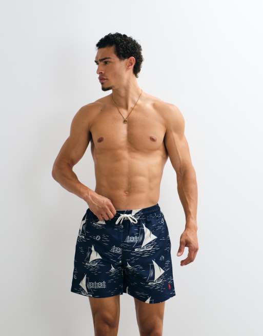 Polo Ralph Lauren – Traveller – Badehose mit Segelboot-Print, 4 von 4
