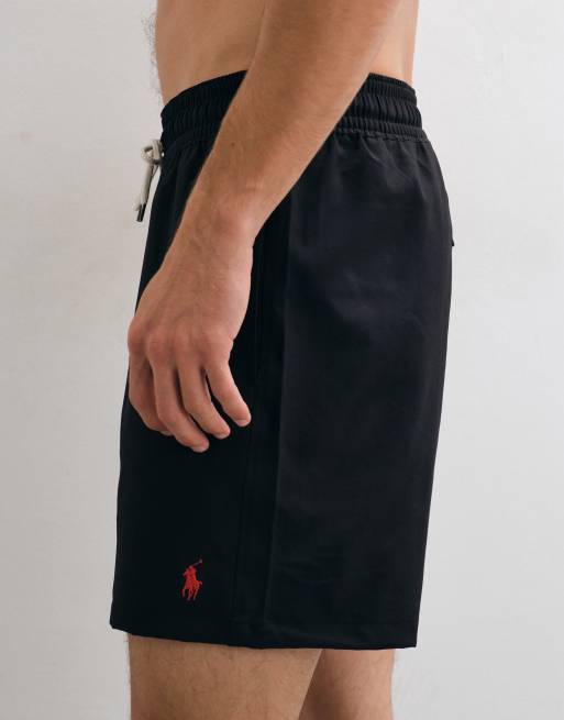 Polo Ralph Lauren Traveller badeshorts med klassisk pasform i sort, 2 af 5
