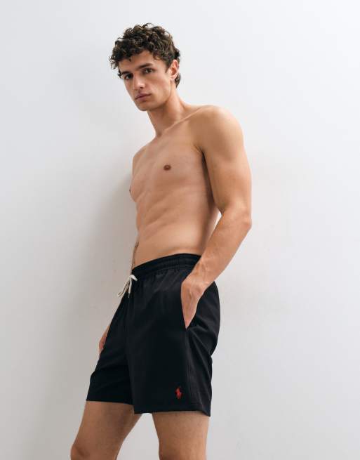 Polo Ralph Lauren Traveller badeshorts med klassisk pasform i sort, 4 af 5