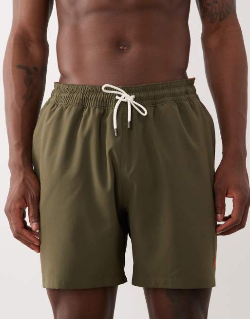 Polo Ralph Lauren Traveller swim trunks in canopy olive, 4 of 5
