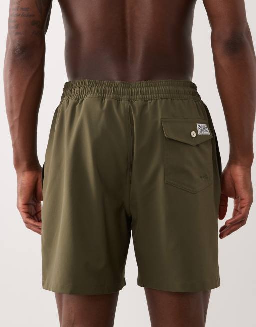 Polo Ralph Lauren Traveller swim trunks in canopy olive, 5 of 5