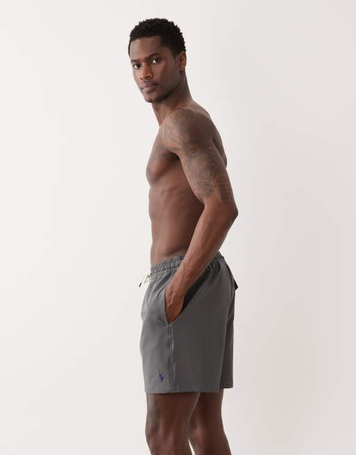 Polo Ralph Lauren Traveller swim trunks in grey cast, 3 of 5