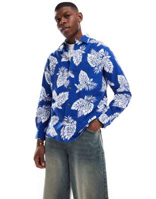 Polo Ralph Lauren Polo Ralph Lauren tropical monstera print oxford shirt classic oversized fit in multi