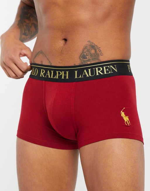 Polo Ralph Lauren trunk in red with logo waistband