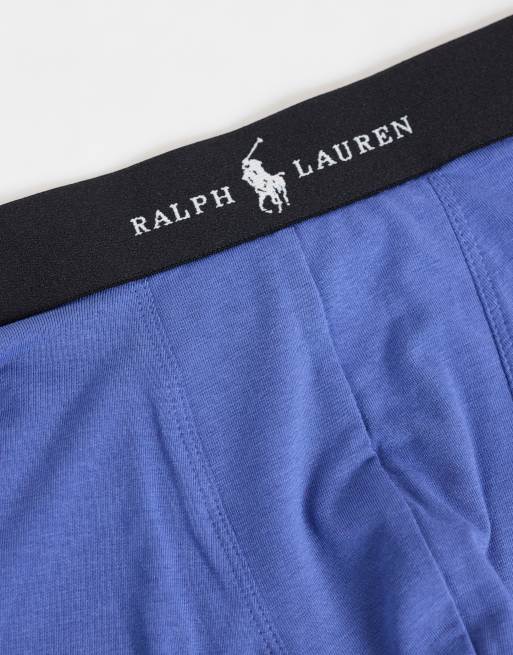 Polo Ralph Lauren Trunks mit Logo-Bund im 3er-Pack in Marineblau-Multi, 2 von 3