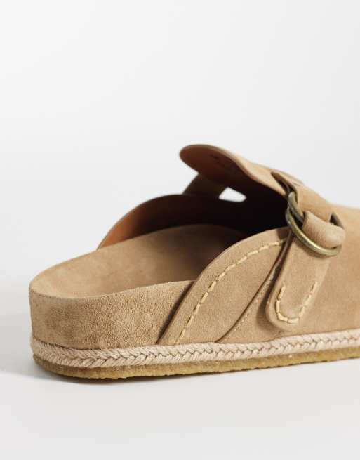 Polo Ralph Lauren - Turbach - Sandales style sabots en daim - Beige, 4 de 4