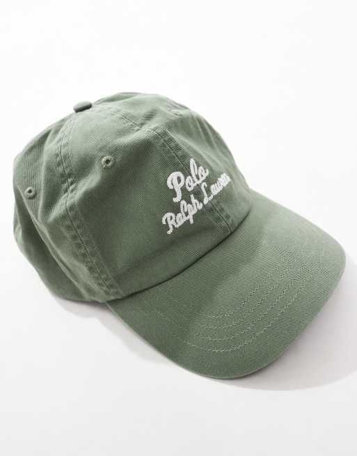 Polo Ralph Lauren – Twill-Baseballkappe in Hellgrün mit Logo-Schriftzug, 2 von 4