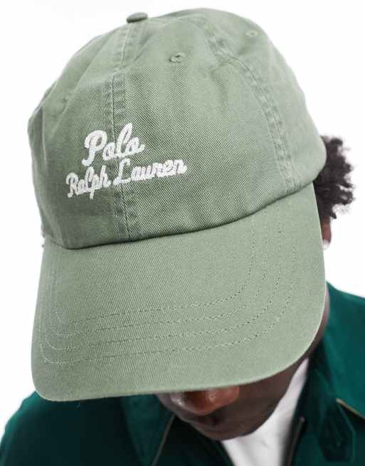 Polo Ralph Lauren – Twill-Baseballkappe in Hellgrün mit Logo-Schriftzug, 4 von 4
