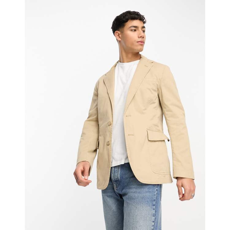 Polo Ralph Lauren unlined tailored 2 pocket stretch chino sportscoat in tan  (part of a set) | ASOS