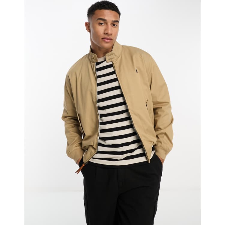 Polo Ralph Lauren unlined twill harrington jacket in luxury tan | ASOS