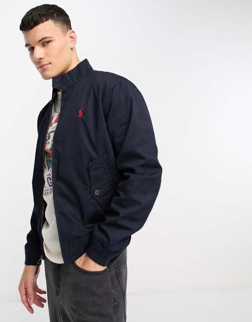 Polo Ralph Lauren unlined twill harrington jacket in navy | ASOS