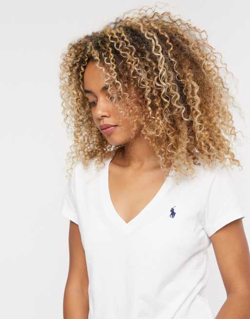 Tee shirt col online v ralph lauren femme