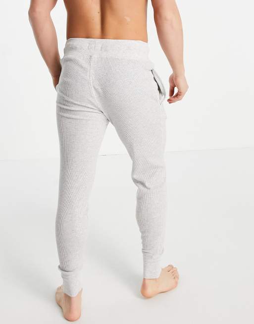 Polo Ralph Lauren - Vaffelteksturerede joggingbukser med logo i grå, 2 af 4