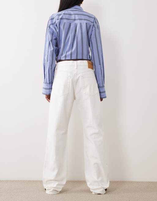 Polo Ralph Lauren - Vaqueros blancos de pernera recta de tejido liso, 2 de 5