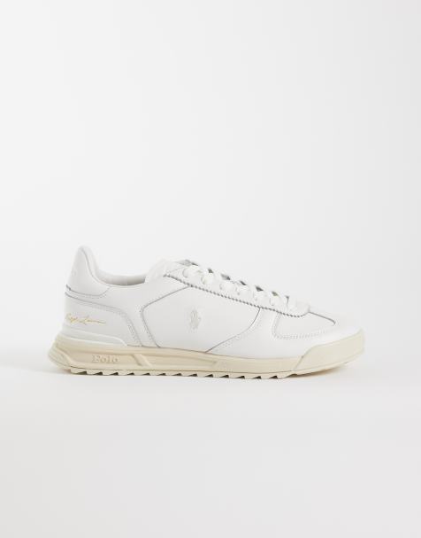 Polo Ralph Lauren Varick signature low top sneakers in white - view 1