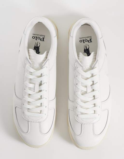Polo Ralph Lauren Varick signature low top sneakers in white, 5 of 5