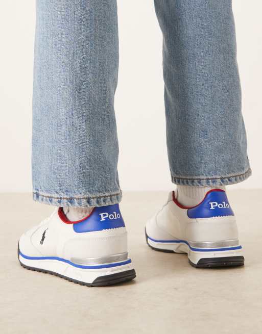 Polo Ralph Lauren – Varick – Sneaker aus Wildleder und Nylon in Weiß, 3 von 5