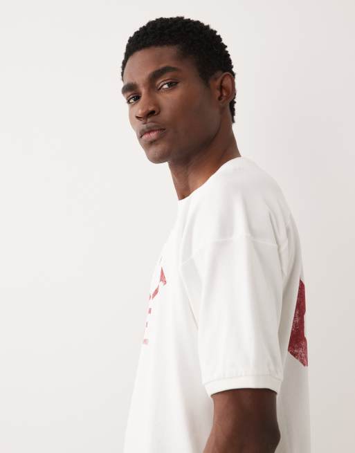 Polo Ralph Lauren varsity back print t-shirt in white, 4 of 5
