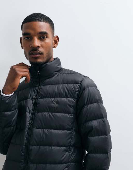 Polo Ralph Lauren vävd pufferjacka i svart, 3 av 5