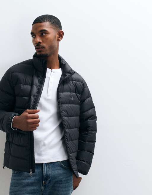 Polo Ralph Lauren vävd pufferjacka i svart, 5 av 5