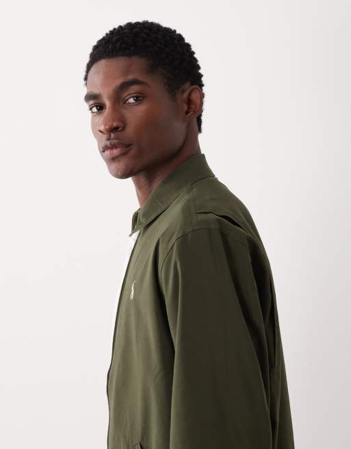 Polo Ralph Lauren - Veste coupe-vent zippée à logo emblématique - Olive, 4 de 5
