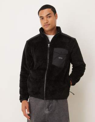 Polo Ralph Lauren - Veste en imitation peau de mouton - Noir