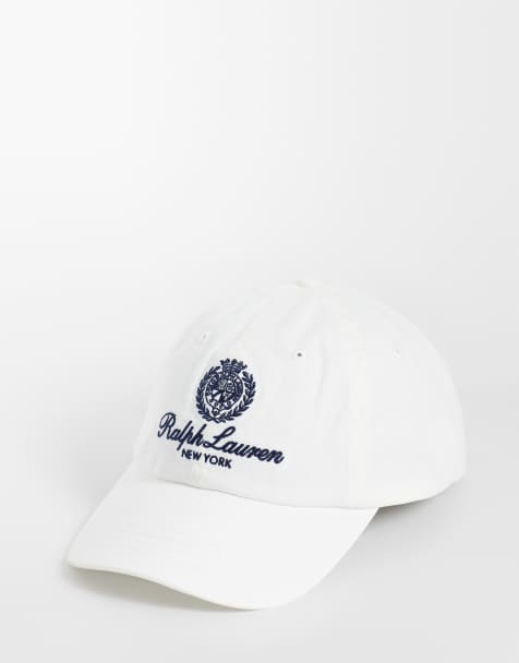 Polo Ralph Lauren – Vintage-Baseballkappe in Weiß mit Tennis-Logo - view 1